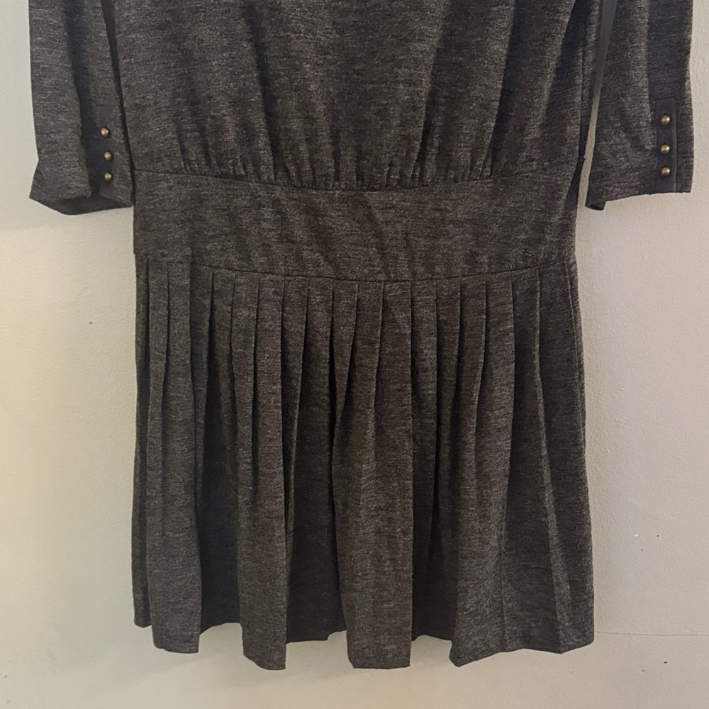 LOFT Charcoal 3/4 Quarter Sleeve Dress - Picture 3 of 8